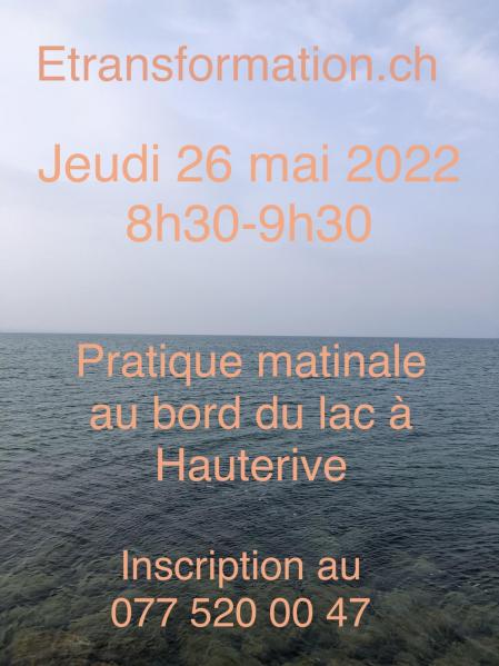 Pratique au bord du lac